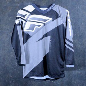 Fly Racing F-16 ls tee shirt  YL EUC